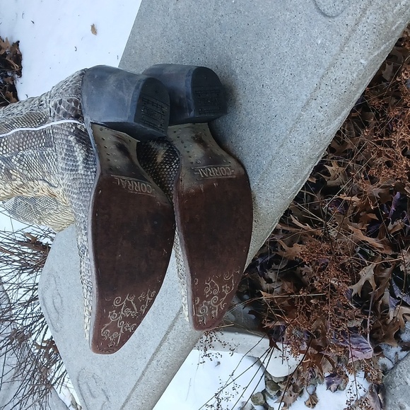 Corral Women's Nude Full Python Tall Boot EUC size 9.5 - Picture 9 of 12